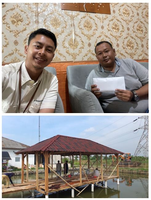 Program CSR pembangunan saung wisata guna peningkatan infrastruktur wisata Danau Ketapang Desa Hurip Jaya